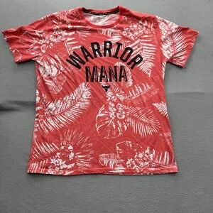 Under Armour Project Rock Shirt Mens 2XL Red Warrior Mana Tropical Graphic Tee